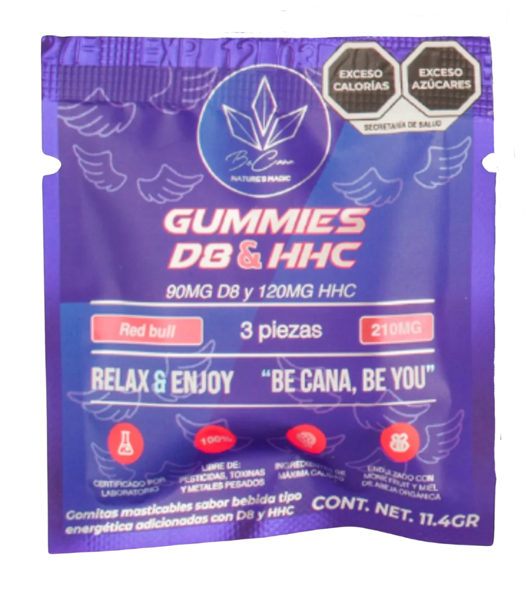 Gomitas Delta 8 + HHC · Red Bull — Green Lux